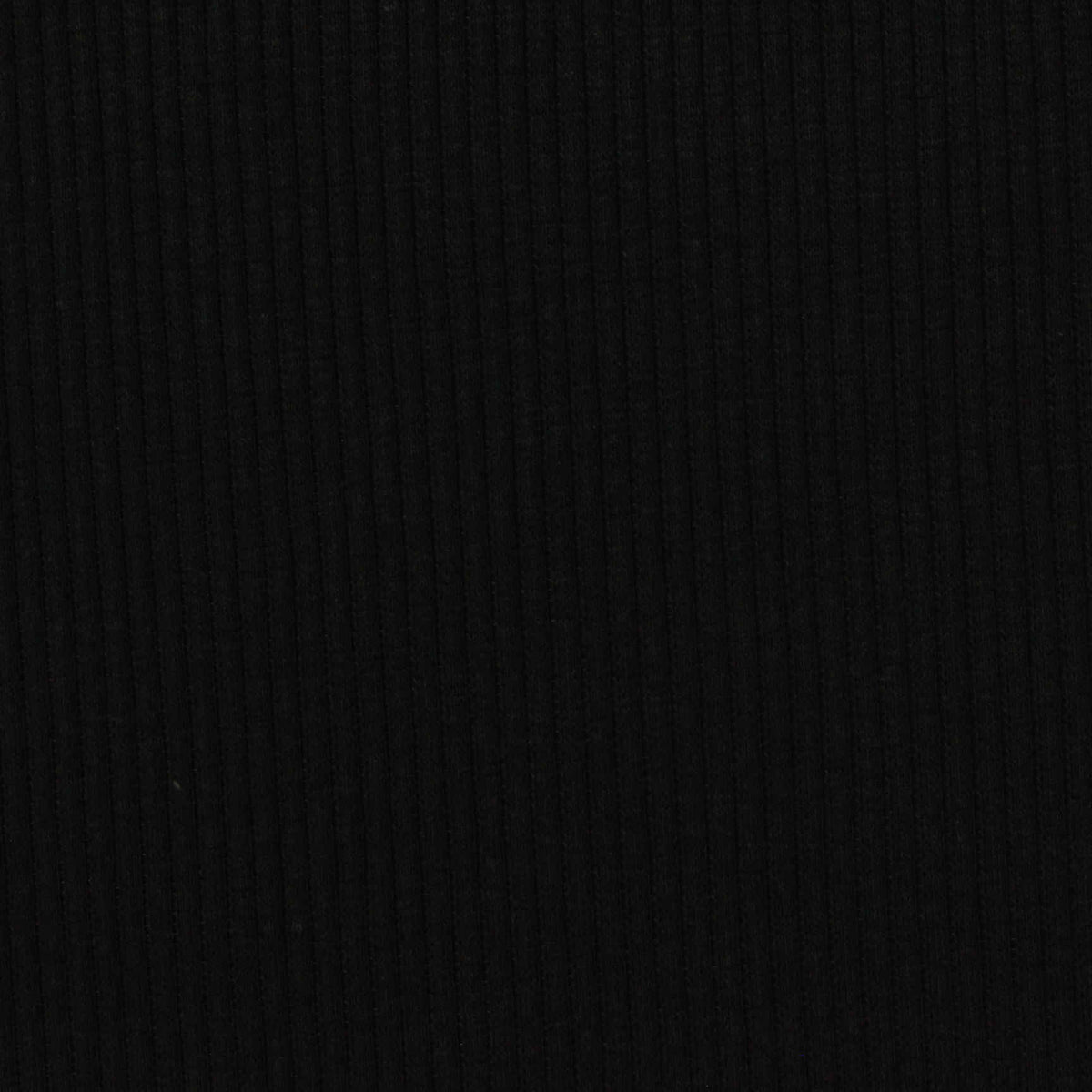 Rib Knit Fabric, 260 gsm, 120 cm — Black