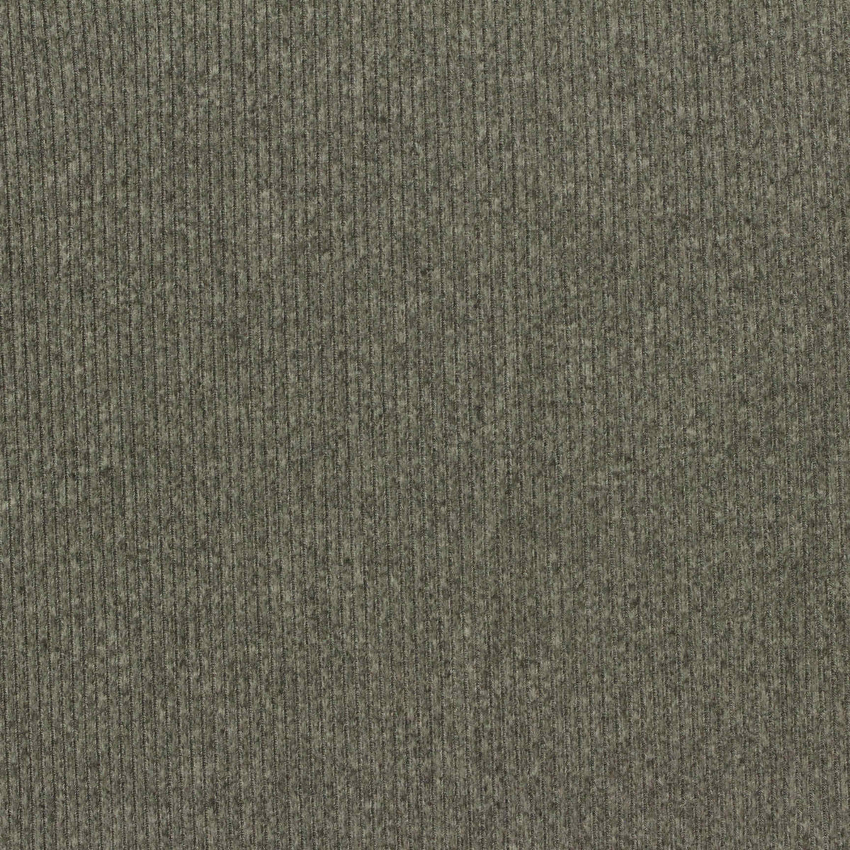 Heathered Grey-Green Marl Rib Knit, Polyester, 220 gsm