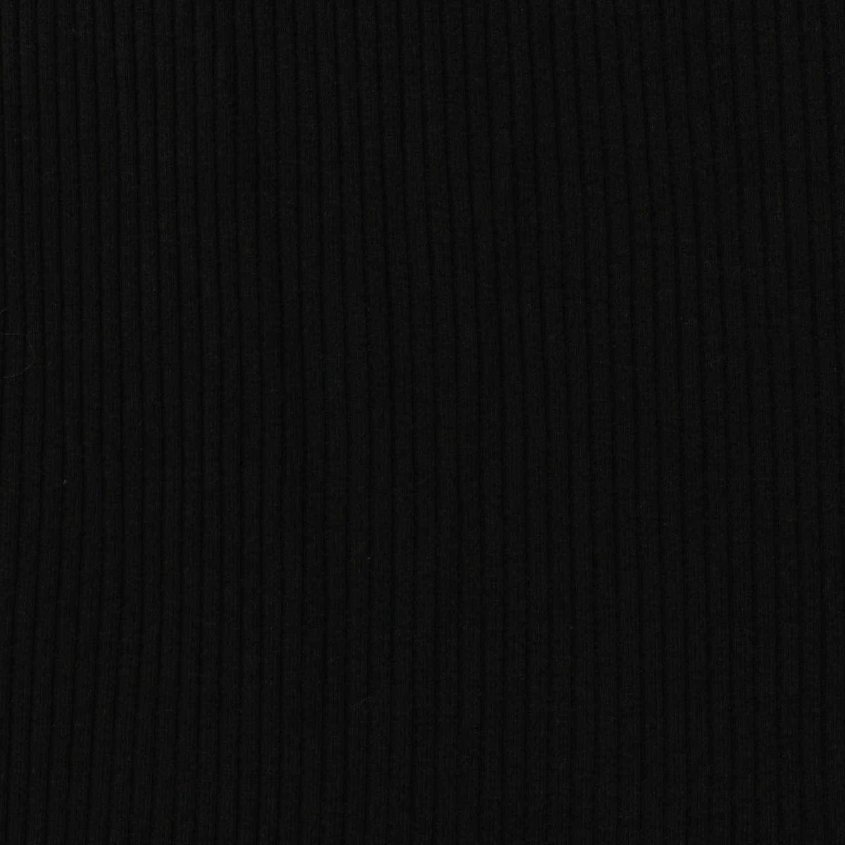 Rib Knit Fabric, 220 gsm, 120 cm — Black