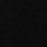 Rib Knit Fabric, 220 gsm, 120 cm — Black