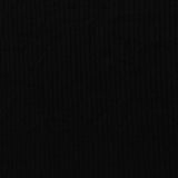 Viscose Stretch Rib Knit Fabric, 200 gsm, 165 cm — Black