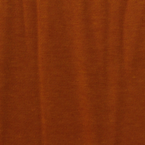 Brushed Polyester Cotton French Terry Fabric, 275 gsm, 185 cm — Brown