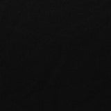 Brushed 100% Polyester Jersey Knit Fabric, 211 gsm, 150 cm — Black