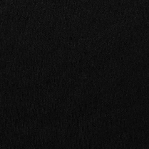 Brushed 100% Polyester Jersey Knit Fabric, 211 gsm, 150 cm — Black