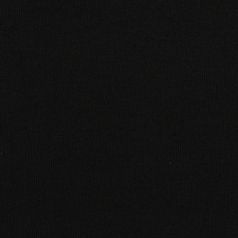 Washed Modal Polyester Rib Knit Fabric, 175 gsm, 150 cm — Black
