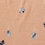 Blue Floral Jersey Knit, Viscose