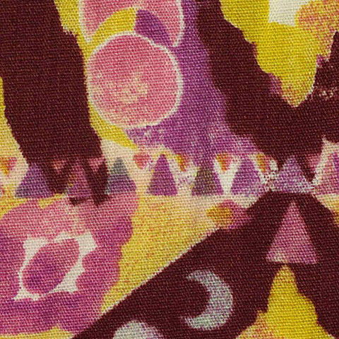 Yellow Triangles Woven, Viscose