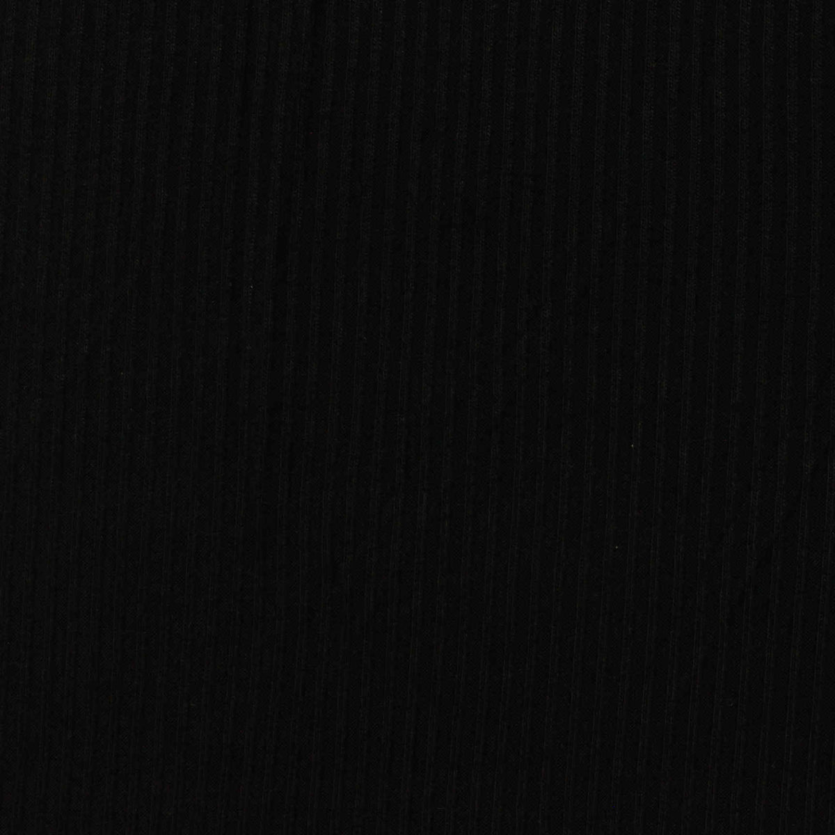 Viscose Stretch Rib Knit Fabric, 200 gsm, 155 cm — Black
