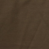 Brushed Polyester Cotton French Terry Fabric, 300 gsm, 170 cm — Brown