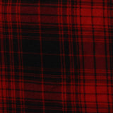 Red Plaid Chunky Knit, Polyester