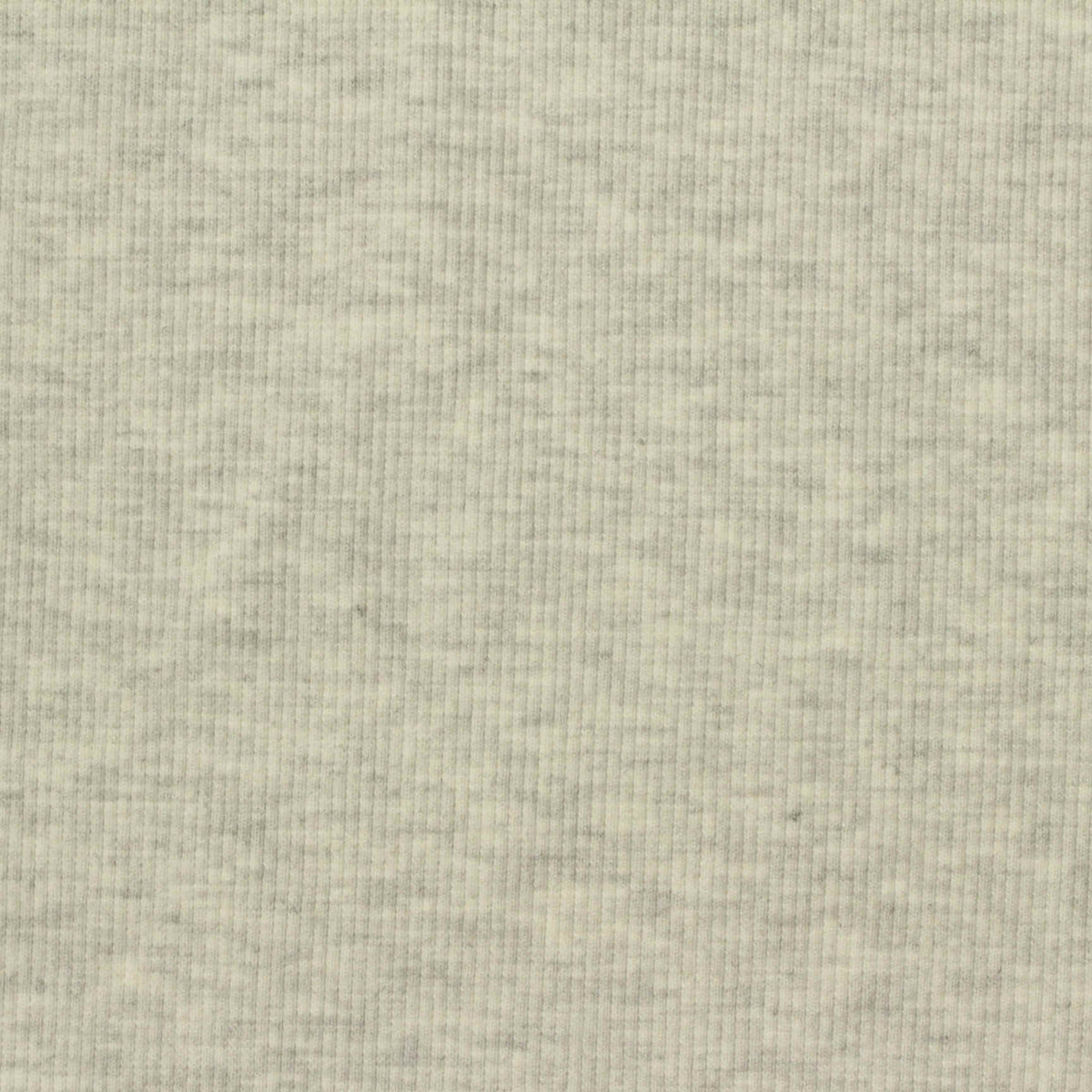 Light Grey Marl Rib Knit, 440 gsm