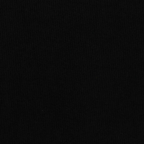 Rib Knit Fabric, 460 gsm, 120 cm — Black