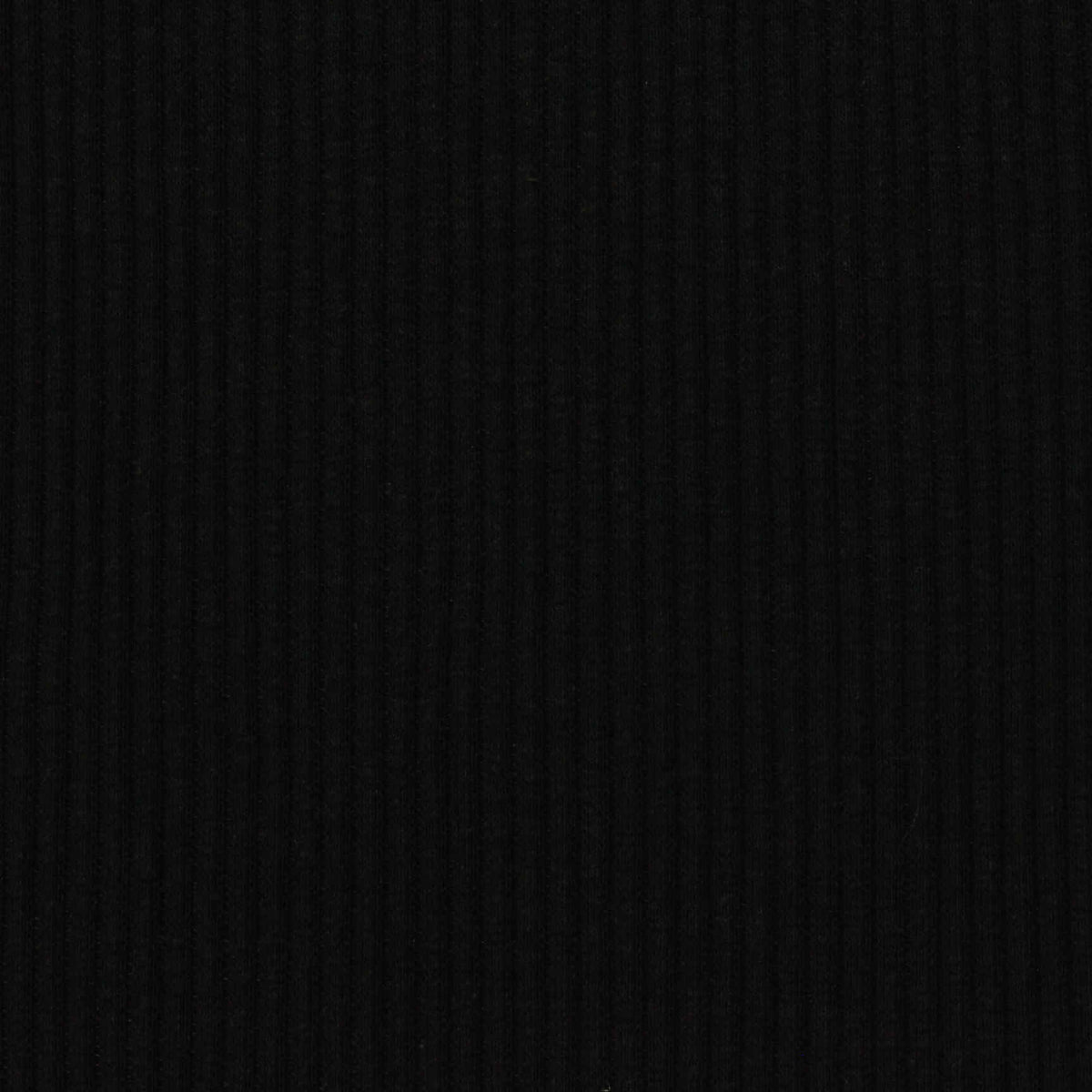 Rib Knit Fabric, 230 gsm, 120 cm — Black