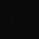 Rib Knit Fabric, 400 gsm, 130 cm — Black