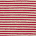 Red Horizontal-Stripe Jacquard, Cotton-Poly