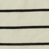 Off-White Horizontal-Stripe Jersey Knit, Viscose — texture