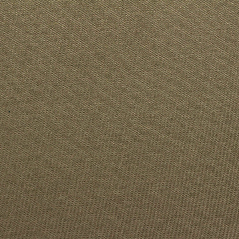 Polyester Viscose Stretch Rib Knit Fabric, 200 gsm, 150 cm — Khaki