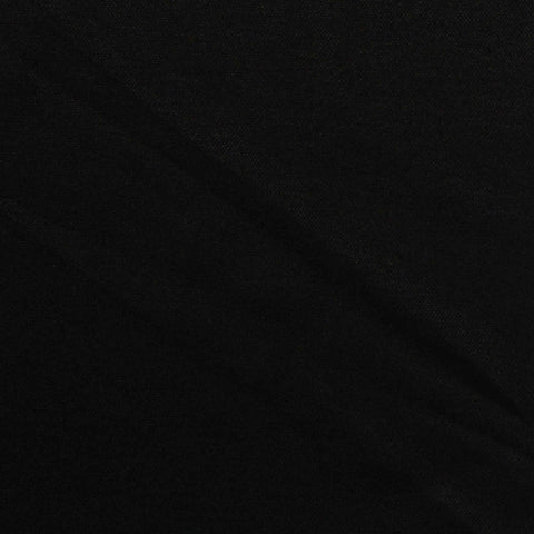Polyester Viscose Ponte Knit Fabric, 170 gsm, 160 cm — Black
