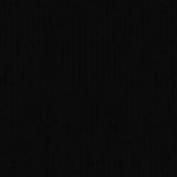 Polyester Viscose Stretch Rib Knit Fabric, 200 gsm, 170 cm — Black