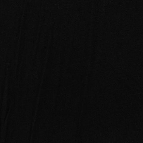 Viscose Stretch Jersey Knit Fabric, 162 gsm, 160 cm — Black