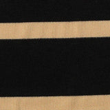 Black Horizontal-Stripe Rib Knit, Viscose-Poly — texture