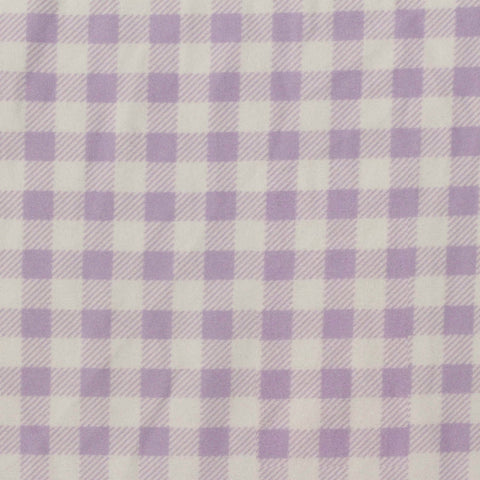 Light Purple Gingham Milk Silk Knit, Polyester