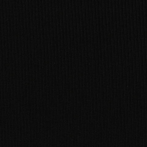 Polyester Stretch Milk Silk Knit Fabric, 275 gsm, 180 cm — Black