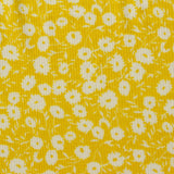 White Flowers Rib Knit, Viscose