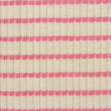 Pink Horizontal-Stripe Jacquard, Cotton-Poly