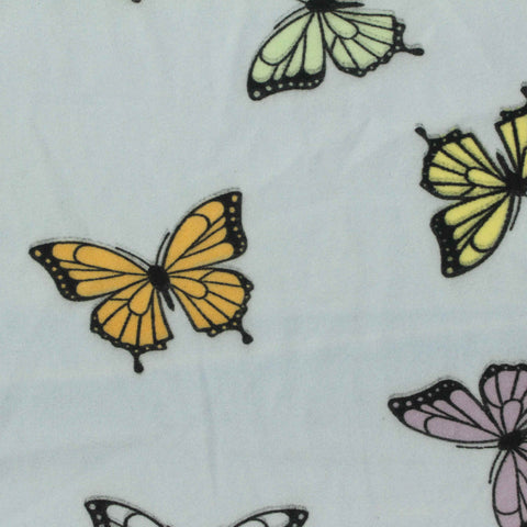 Yellow Butterflies Milk Silk Knit, Polyester