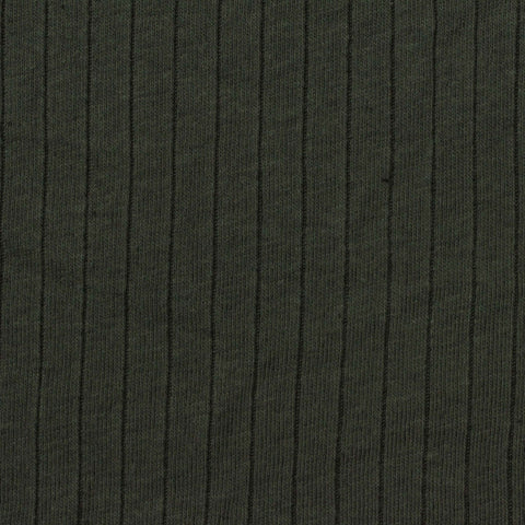 Viscose Polyester Rib Knit Fabric, 180 gsm, 188 cm — Green
