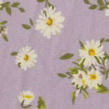 White Daisies Milk Silk Knit, Polyester — texture