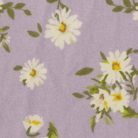 White Daisies Milk Silk Knit, Polyester