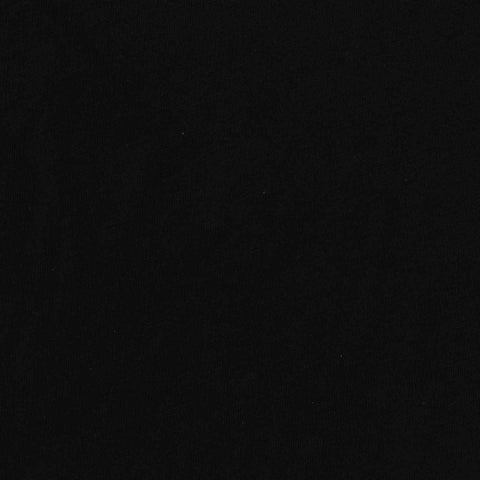 100% Cotton Jersey Knit Fabric, 155 gsm, 160 cm — Black