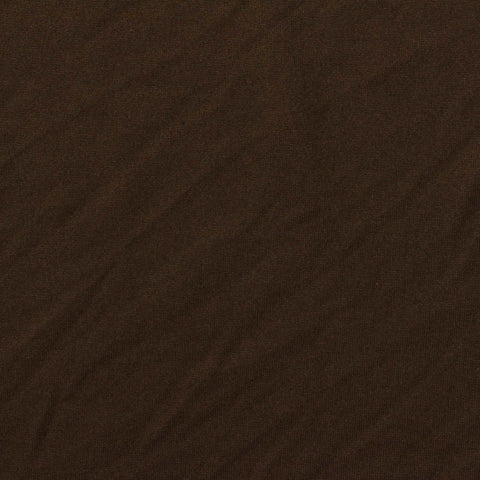 Polyester Stretch Milk Silk Knit Fabric, 175 gsm, 180 cm — Brown