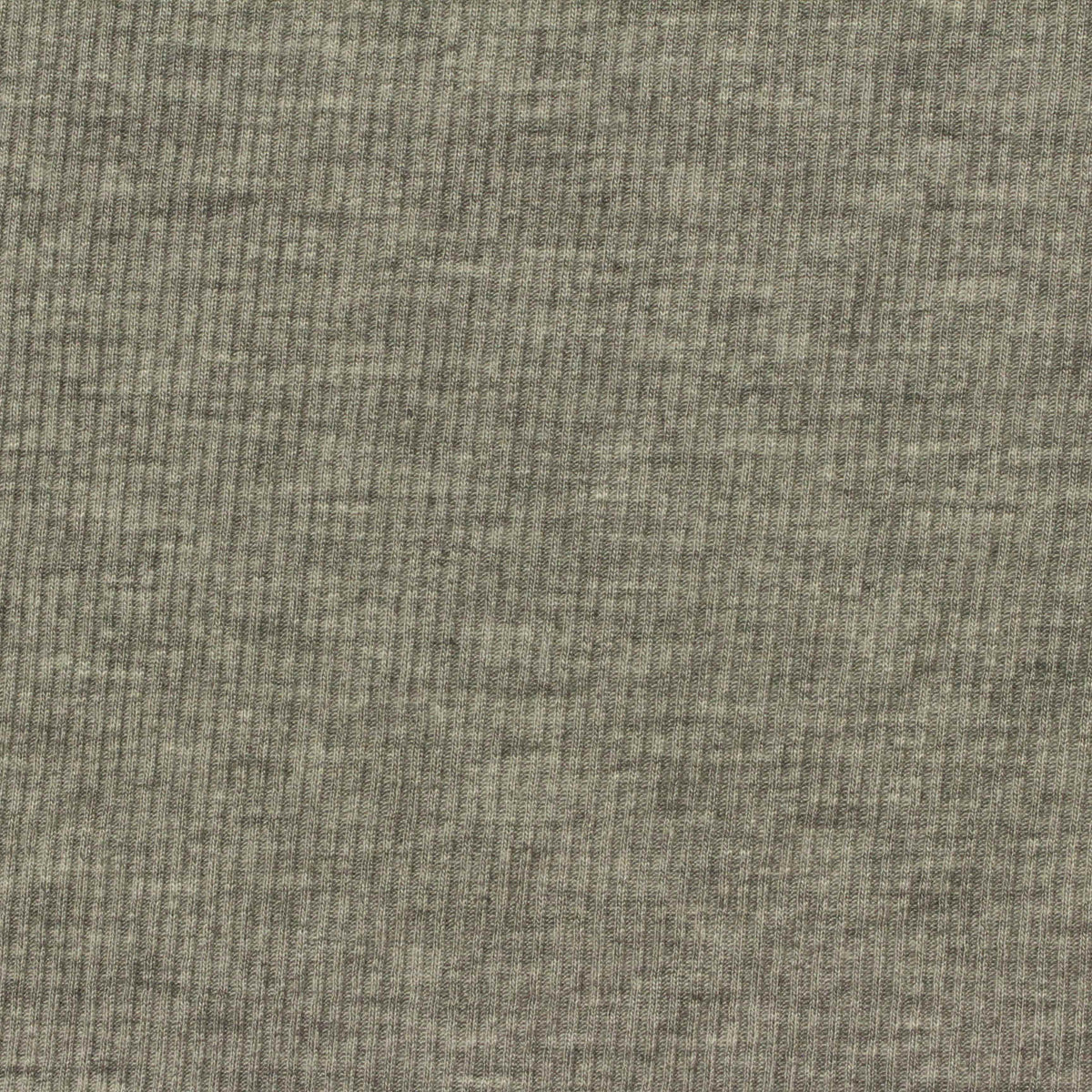 Khaki Marl Rib Knit, Viscose, 190 gsm