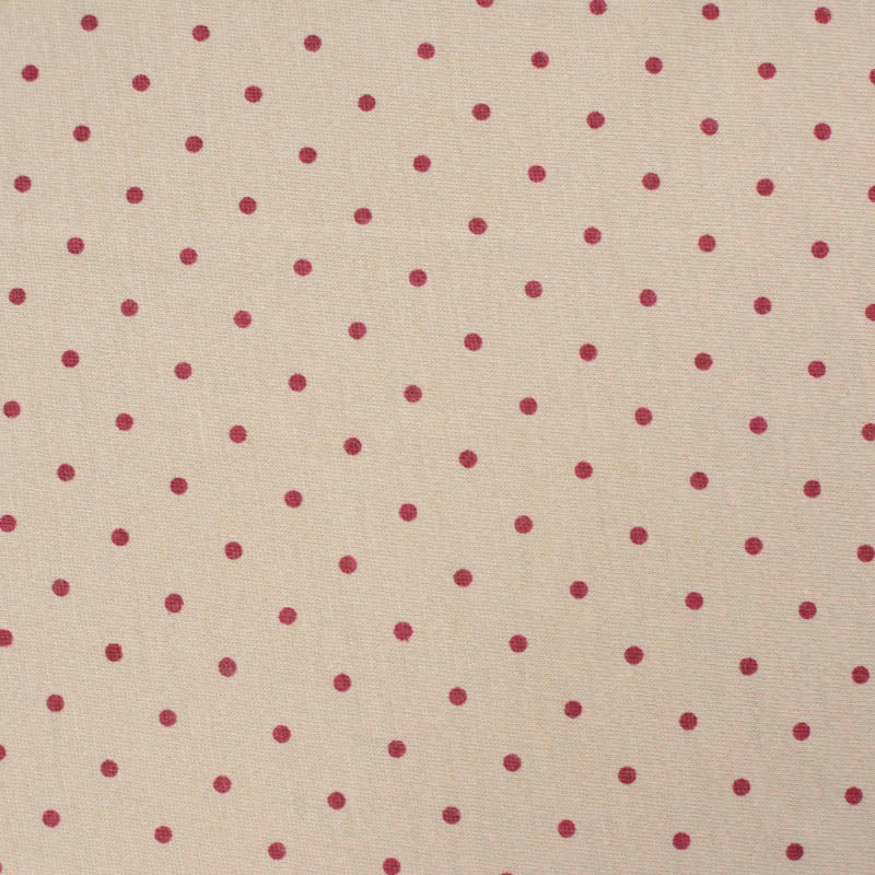 Burgundy Dots Jersey Knit, Cotton