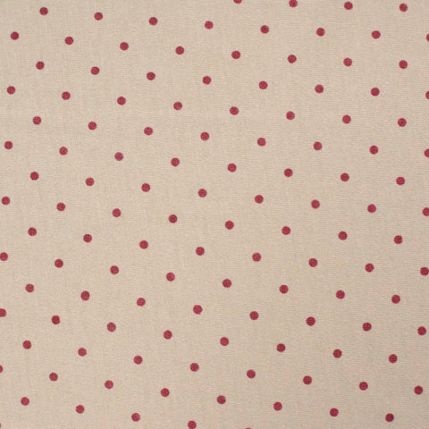 Burgundy Dots Jersey Knit, Cotton
