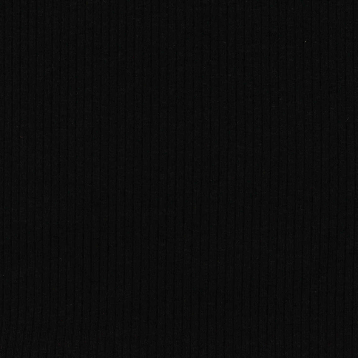 Rib Knit Fabric, 240 gsm, 120 cm — Black
