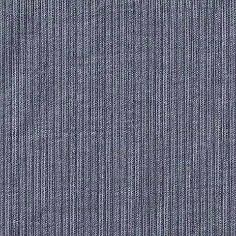 Viscose Stretch Rib Knit Fabric, 250 gsm, 135 cm — Blue