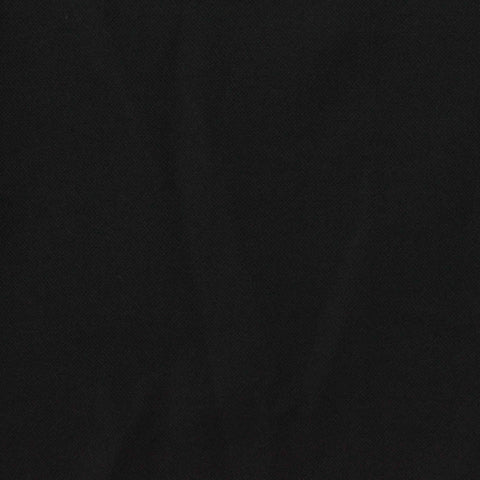 100% Polyester Interlock Knit Fabric, 190 gsm, 165 cm — Black