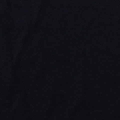 100% Polyester Piqué Knit Fabric, 185 gsm, 170 cm — Black