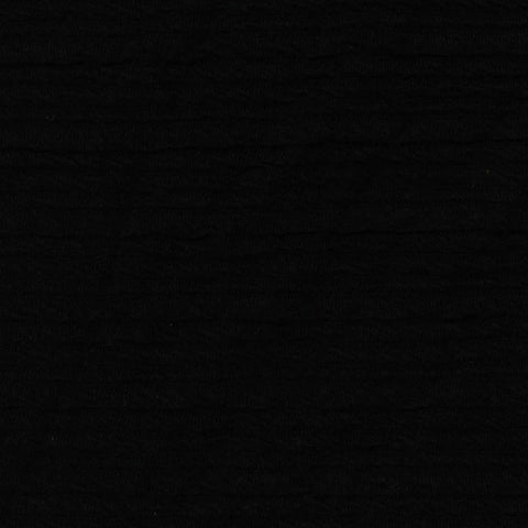 Jacquard Viscose Polyester Stretch Knit Fabric, 280 gsm, 170 cm — Black