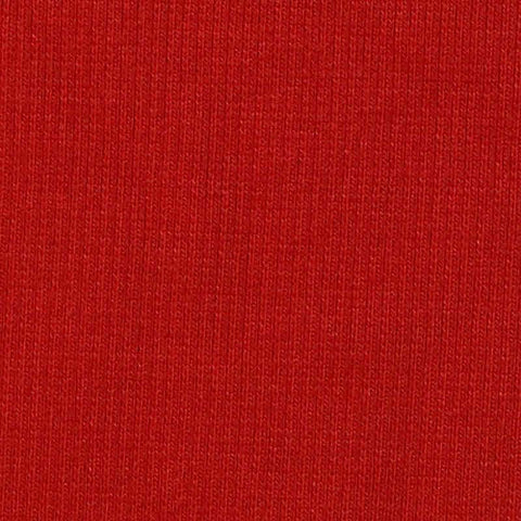 Polyester Cotton Stretch Rib Knit Fabric, 420 gsm, 120 cm — Red