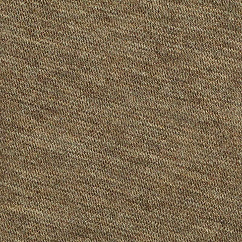 Brown Heather Rib Knit, Poly-Viscose