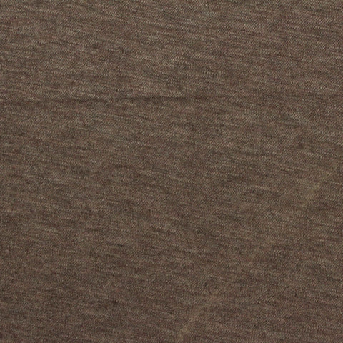 Brown Marl Interlock Knit, Poly-Viscose, 175 gsm