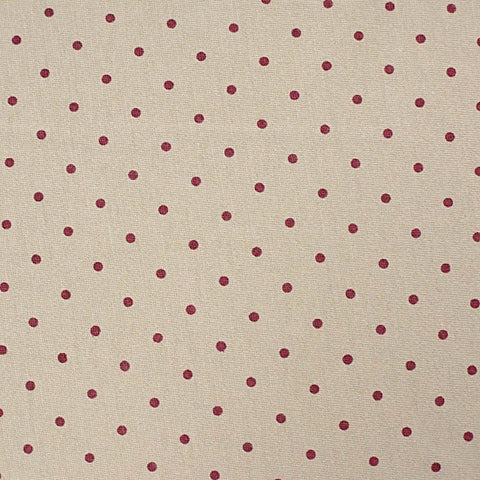 Burgundy Dots Jersey Knit, Cotton