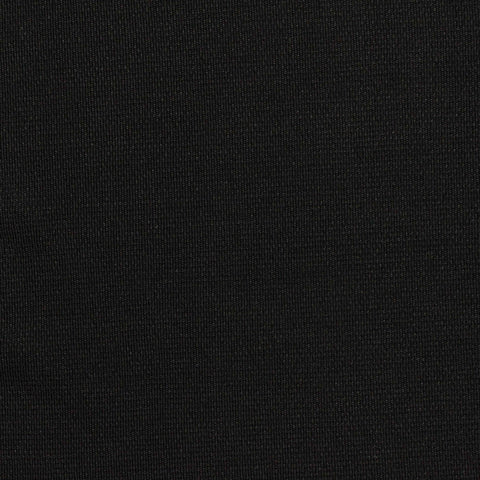 100% Polyester Piqué Knit Fabric, 250 gsm, 165 cm — Black