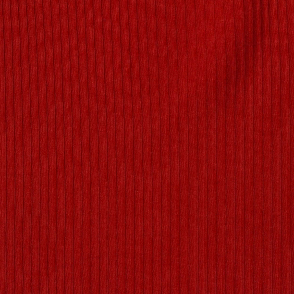 Cotton Viscose Stretch Rib Knit Fabric, 220 gsm, 132 cm — Red