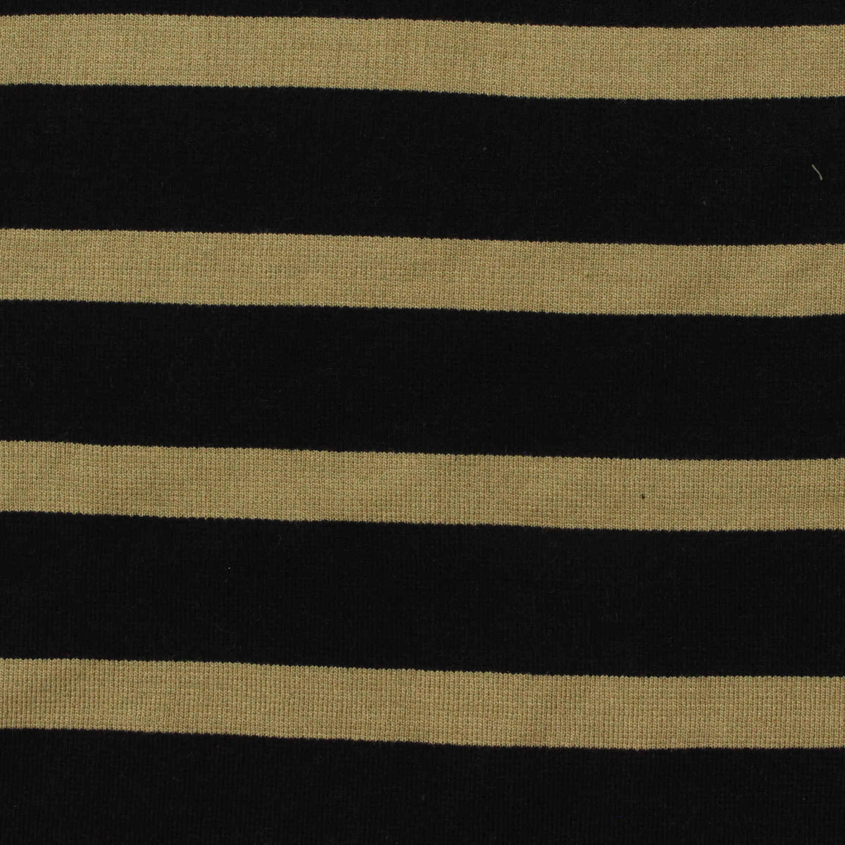 Black Horizontal-Stripe Ponte Knit, Viscose